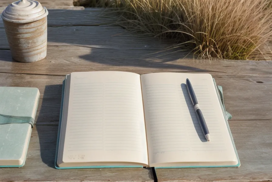 Carnet de notes et café sur une table en bois par temps de pluie : écrire pour la gestion des émotions avant d'offrir.
