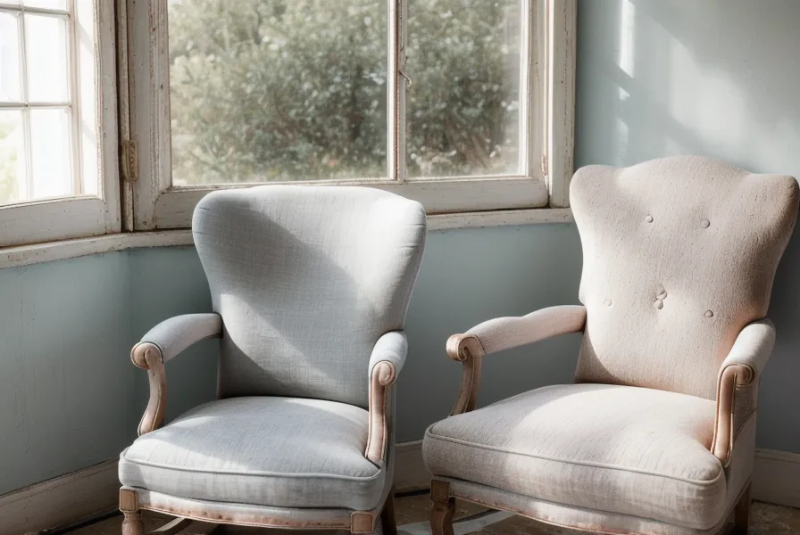 Couverture lestée grise posée sur un fauteuil vert forêt, élément de bien-être à la maison pour hypersensibles