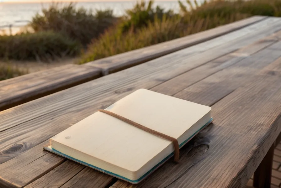 Carnet de notes pour la gestion sensorielle de l'hypersensibilité au bruit, posé sur une table en bois